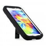 Wholesale Samsung Galaxy S5 Diamond Armor Hybrid Case w Stand (Black Black)